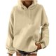 thumbnail image 1 of Blusa de manga larga sólida informal a la moda para mujer, sudadera, sudaderas con capucha Pompotops  FGAJ17831, 1 of 8