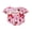Pink, variant on Newborn Baby Girl Bubble Romper Short Sleeve Strawberry Smocked Bodysuit Summer One Piece Outfit