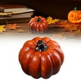 thumbnail image 2 of XIEULQP 4CM Mini Wood Pumpkin for Outdoor Porch Fake Mini Cushaw Autumn Fall Harvest Home Garden Farmhouse Party Christmas Halloween Decoration, 2 of 6