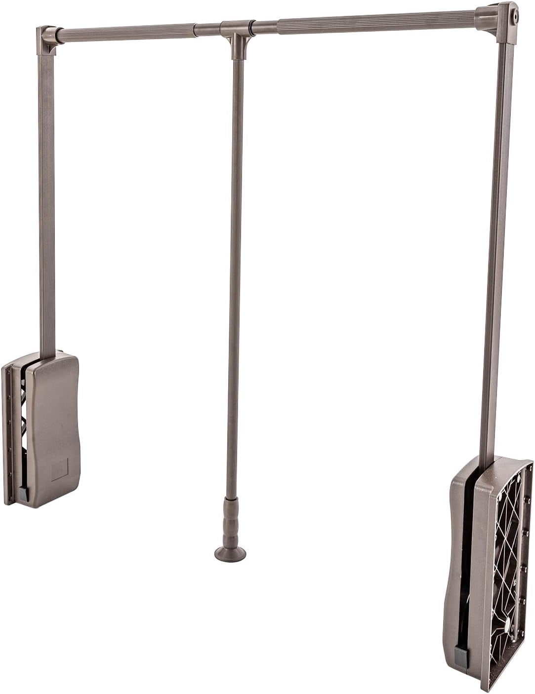 Soft Close Pull Down Closet Rod,Adjustable Closet Pull Down Rods Hanger,Wardrobe Lift Rail Organizer for Hanging Clothes Wardrobe Interior Width 35-47.2 in