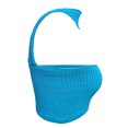 thumbnail image 4 of Haut Tube Tricoté à Col Halter pour Femmes Été Sans Manches Crop Top Ajusté Dos Nu, 4 of 6