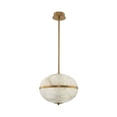 thumbnail image 2 of Kalco Lighting Canterbury 16" Mid-Century Stone LED Pendant in Winter Brass, 2 of 2
