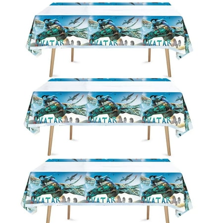 

3-Pack Boys Girls Tablecloths for Themed Birthday Party Supplies Decorations (70.8*42.5 inches)