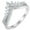 Unique Silver, variant on SFTING Eternity Ring for Women Zirconia Half Stackable Wedding Bands 925 Sterling Silver Size 6