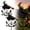 2pcs, variant on The Enchanted Witch Garden Wind Spinner, Metal Resin Witch Wind Spinners Garden Stake with Flying Witch & Bat, Spooky Spinner for Patio Yard, Whimsical Decor