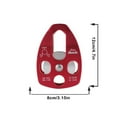 thumbnail image 3 of Dalazy Rock Climbing Pulley Sturdy Outdoor Use Mountaineering Sheave Fittings Rope Block Device Rigging Pulleys Wheel Accessory, 3 of 6