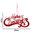 thumbnail image 3 of 10/1 piezas de guirnalda colgante de peluche rojo navideño con copos de nieve para árbol de Navidad, adornos colgantes para fiesta de Navidad, decoración del hogar, regalos de Año Nuevo, 3 of 5