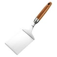 thumbnail image 5 of HAMPPLIES Metal Cooking Spatula Stainless Steel Silver For Kitchen Work 1Pcs 11.2X4.3X3.3in, 5 of 8