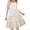 Beige, variant on 5-6 Years Girls Dress Summer Boho Sleeveless A-Line Casual Beach Sundress with Pockets for 4-14 Years