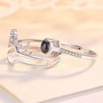 thumbnail image 4 of 100 Languages I Love You Romantic Gift Ring Two In One Diamond Ladies Jewelry, 4 of 9