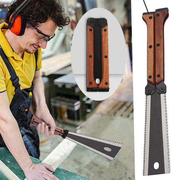 Tyidzon Tools Portable Foldable Double-sided Saw Woodworking Saw Hand Saw Fine Tooth Saw Outdoor Portable Small Saw Logging Saw