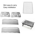 thumbnail image 6 of CxhicLuv Foldable Charcoal Grill 10.4×7.2×2.7 Inch – 430 Stainless Steel, Portable, Easy to Clean for Camping, Picnics – Ideal for Outdoor Barbecues, Perfect for 4-6 People, Grill Lovers, 6 of 6