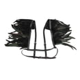 thumbnail image 4 of Chal de plumas artificiales, estola punk, poncho de carnaval, chal de plumas negras para espectáculo Estilo A, 4 of 9