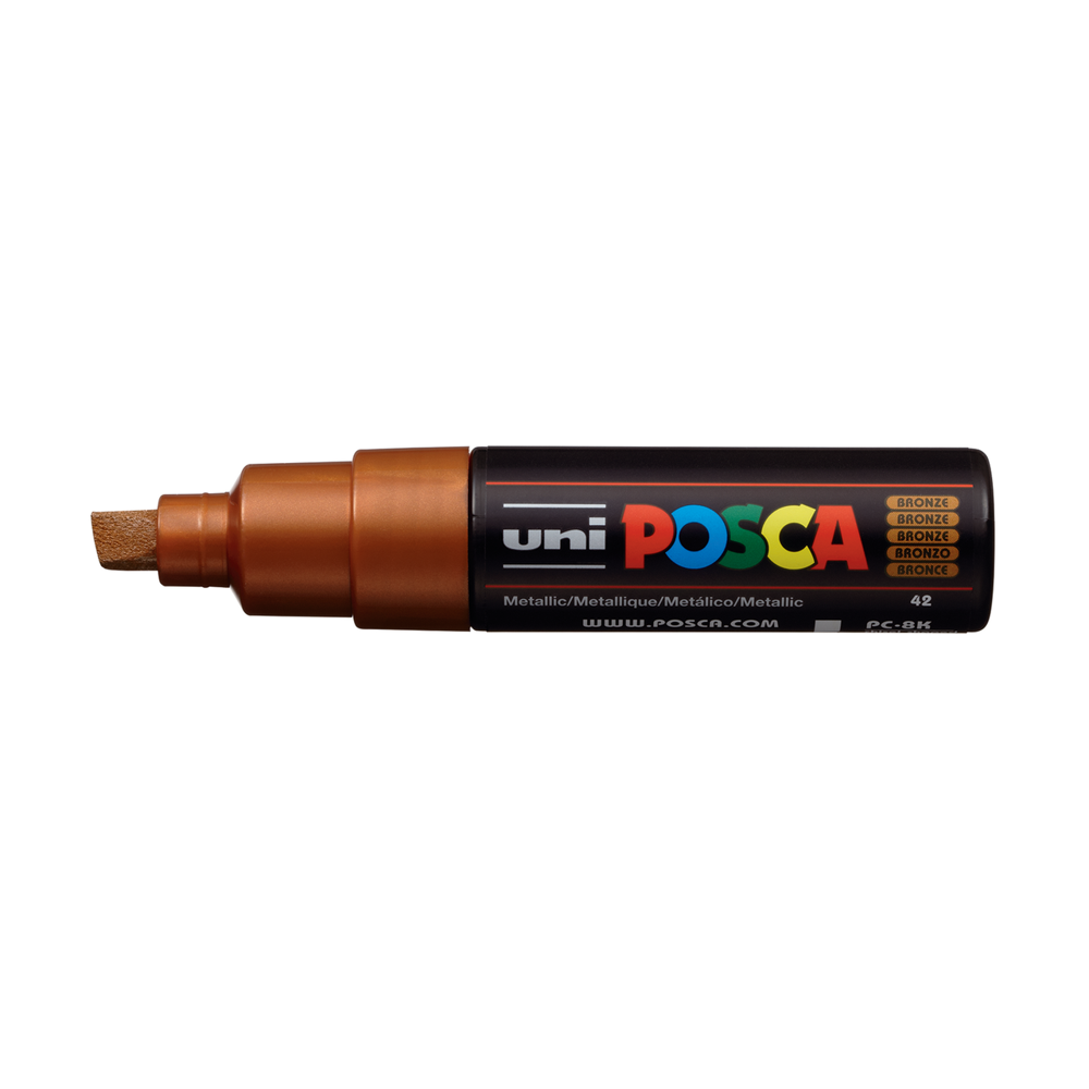 POSCA Acrylic Paint Marker, Broad Chisel, Bronze