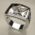 thumbnail image 5 of Anillo de águila bicéfala tendencia de personalidad nuevos accesorios para hombres-14-KYRA0973 oso de fresa Electrónica, 5 of 5