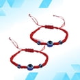 thumbnail image 5 of Dalidasy 2PCS Rope Bracelet Woven Bracelet Hand-knitted Bracelet Practical Women Decoration Tool Red, 5 of 10