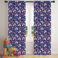 thumbnail image 5 of Blackout Kids Curtains,Blue Cartoon Rainbow Lips Ice Cream Diamond Childrens Insulated Curtains Set Of 2,Bedroom Essentials,Toddler Room Decor 42"x84", 5 of 5