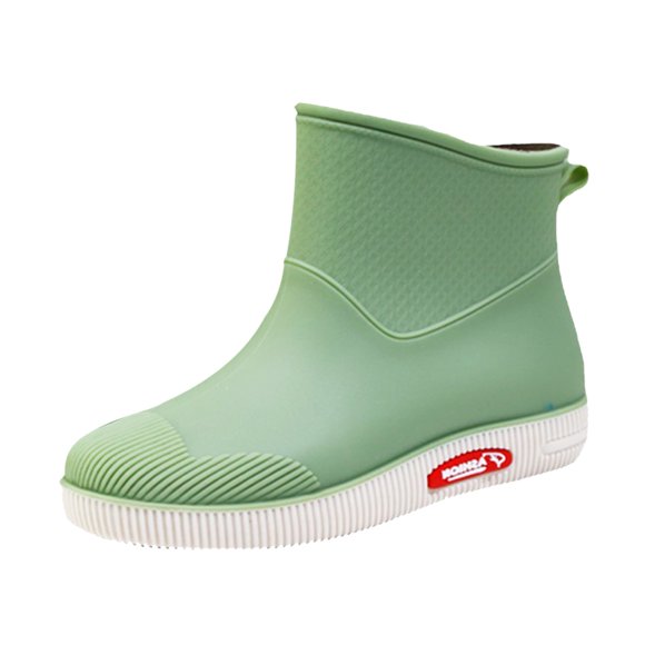 2025 Rainshoes Women Short Tube Womens Winter Boots Plush Thermal Water Shoes Wear Shoes Women Rain Gumboots for Boots