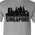 thumbnail image 4 of Inktastic Singapore City Skyline with Grunge T-Shirt, 4 of 5