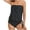 Black 01, variant on Tankini Swimsuit Women 2 Piece Strapless Bandeau Modest Swimwear Loose Bathing Suits Swim Tube Top with Bottom (XXL, White 01)