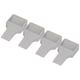 thumbnail image 5 of 4 Uds ruedas universales en forma de V tapones de ruedas taza para muebles para sofá cama silla gabinete gris, 5 of 5
