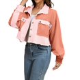 thumbnail image 5 of Light Jackets for Women Summer, Yigetop Women's Cropped Knit Jacket Casual Fashion Top Loose Lightweight Light Weight Jackets Womens Light Pink M, 5 of 9