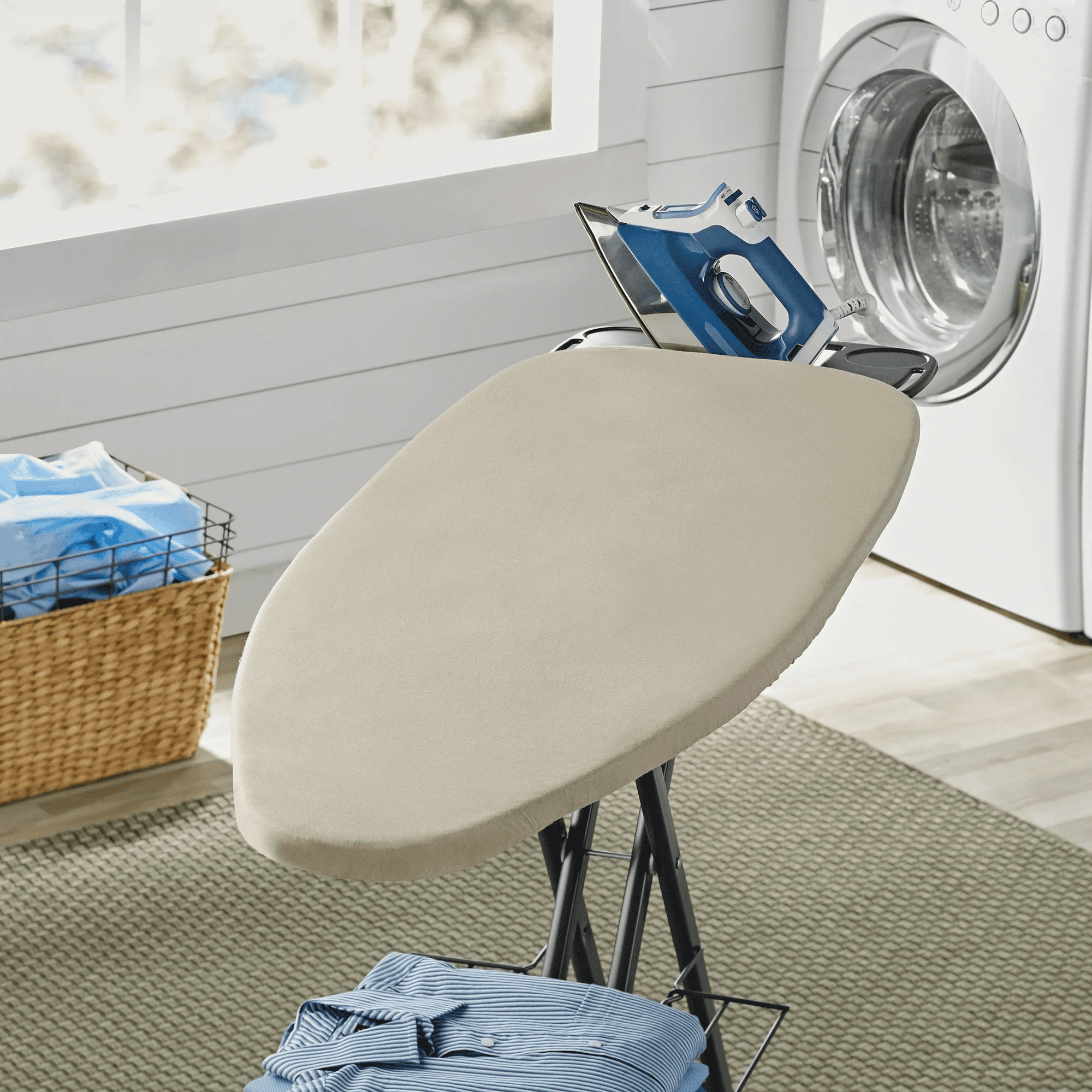 Better Homes & Gardens Reversible Ironing Board Cover, Scorch Resistant, Multicolor Gray/White, Cover Only - Boards Sold Separately