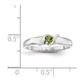 thumbnail image 4 of 14K White Gold Ring Band Family & Mother's Customize Stones Round, Size 6, 4 of 4