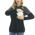 thumbnail image 2 of Bearsland Female Long Sleeve Maternity Nursing Sweatshirt Casual Breastfeeding Hoodie, 2 of 5