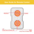 thumbnail image 3 of Remote Control Motor Power Pack Compatible with Lego 43279 Wall-E Model &ndash; Motor with Rechargeable Battery Box & Remote Controller (Batteries Not In, 3 of 6