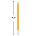thumbnail image 3 of Emraw Pre Sharpened Triangular Pencils with Bonus Sharpener, #2 HB Lead, Yellow, 6 Count, 2 Pack, 3 of 3
