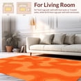 thumbnail image 2 of ODIKA 2'x3' Machine Washable Non-Slip Area Rug, Tangerine Dream Modern Design High Traffic Rug, Orange, 394506, 2 of 7