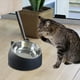 thumbnail image 3 of Comedero automático de 3 piezas, cuenco individual elevado 15 grados para gatos y perros Blanco y Negro y Rosa, 3 of 9