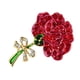 thumbnail image 5 of Elegante broche de cristal para mujer, alfileres de broche de flor rojo y rosa, alfileres de solapa de aleación Hugo Pin de broche de flor de clavel, 5 of 10