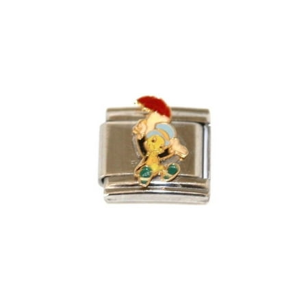 Disney Piglet Jewelry - ITALIAN CHARM WALT DISNEY JIMINEY CRICKET STAINLESS 9MM BRACELET