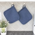 thumbnail image 3 of RITZ Ritz Variety 4-Pack Terry Pot Holder Set, Dew/Federal Blue, 3 of 3