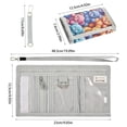 thumbnail image 3 of JIALIOU Nylon Trifold Card Wallet with ID Window Zipper Pocket for Men Women Teen Colorful Bear Toy, 3 of 7