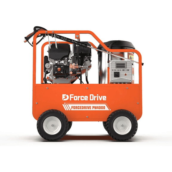 DigMaster Hot Water Pressure Washer Gas Powered Heated High Pressure Cleaner 4060PSI 4GPM for Heavy Machinery Farm & Home Use