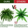 thumbnail image 4 of Artificial Boston Ferns for Outdoors Extra Large Fake Ferns Nearly Natural 48Inch Faux Boston Fern Bush Artificial Ferns Hanging Plants for Home Decor, 88 Branches, 4 of 6