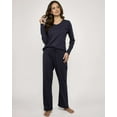 thumbnail image 6 of Real Essentials 3 Pack Women's Soft Cotton Long Sleeve Pajama Set with Pants - Lounge Sets for Women (Available In Plus), 6 of 6