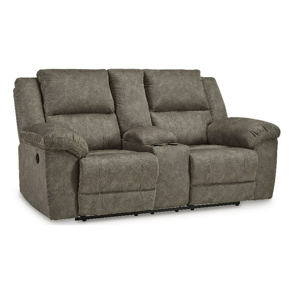 Signature Design by Ashley Furniture Laresview Gray Reclining Loveseat