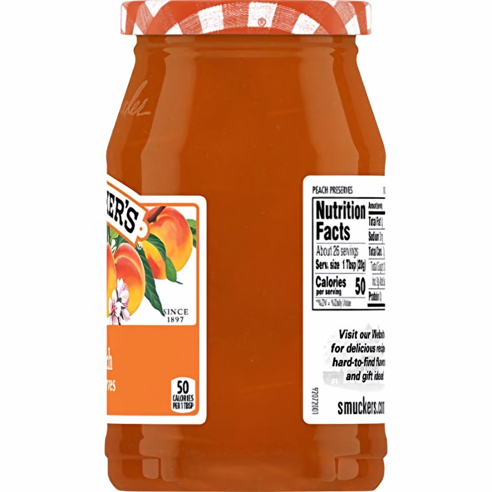 Smucker's Peach Preserves 18-Ounce (Pack of 4)