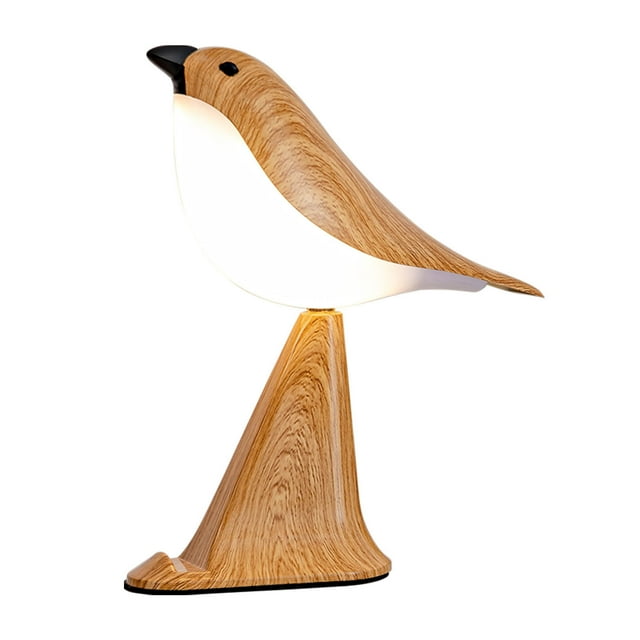 Wdhugt Beige Magpie Aromatherapy Led Night Light With Remote Control Usb Charging Bird Shape Lamp For Bedroom Beige