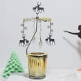 thumbnail image 2 of Candelabro giratorio Vela Candelabro giratorio para el hogar de Navidad Ciervo Zulema Portavelas giratorio, 2 of 7