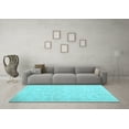 thumbnail image 3 of Ahgly Company Indoor Rectangle Abstract Light Blue Contemporary Area Rugs, 2' x 5', 3 of 4