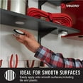 thumbnail image 6 of VELCRO Brand Industrial Strength Fasteners | Stick-On Adhesive | Professional Grade Heavy Duty Strength Holds up to 10 lbs on Smooth Surfaces | Indoor Outdoor Use | 4 x 2 inch Strips, 2 Sets, Black, 6 of 11