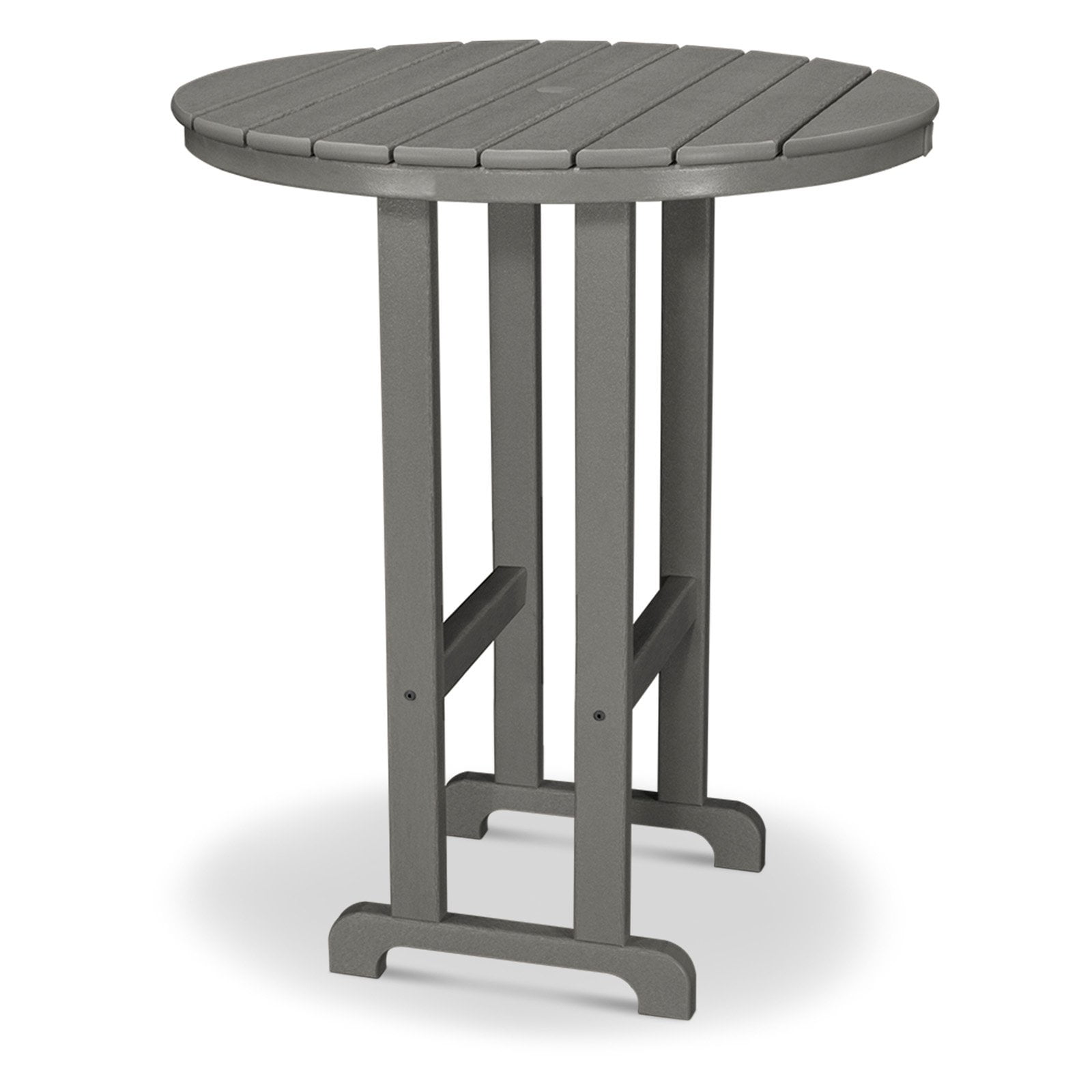 POLYWOOD® Recycled Plastic Round Bar Table
