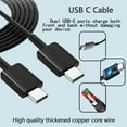thumbnail image 6 of 45W Samsung Super Fast Charging Type C Wall Charger USB-C Android Phone Charger Block with 6.6FT C Type Cable for Samsung Galaxy S23 ultra/S23+/S23/S22/S22 Ultra/S22+/S21/Note 10/20,Tab S7/S8 (Black), 6 of 8