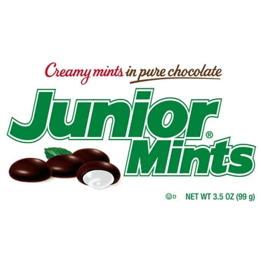 Tootsie Junior Mints, Gluten Free Dark Chocolate with Mint Filling, 3.5 oz