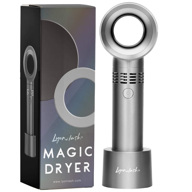 Lyon Lash Mini Ventilador Portátil Usb Recargable Sin Cuchilla/Soplador De Aire Acondicionado/Secador De Refrigeración De Mano Suministros Esenciales De Extensión De Pestañas Seca Extensiones De Pesta